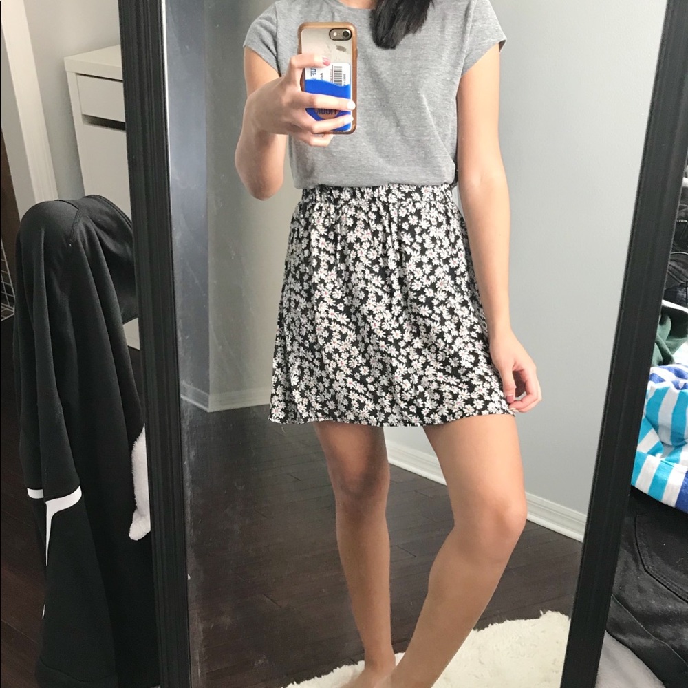 Floral A-line Skirt